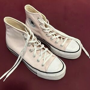 Converse High Tops, Light Pink Chuck Taylor’s, Size 7